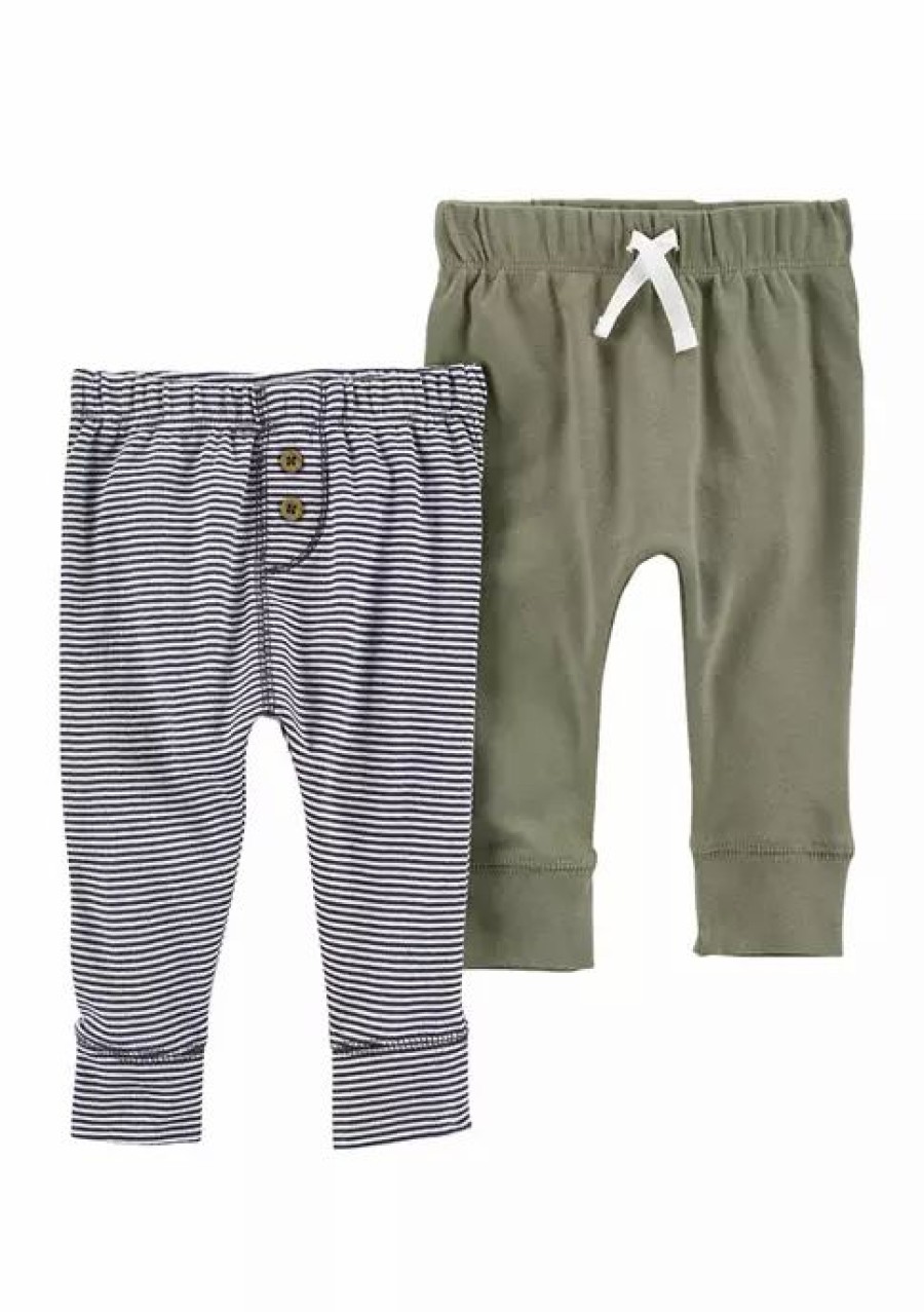 Kids * | Promo Carter'S Baby Boys 2-Pack Of Pants Assorted