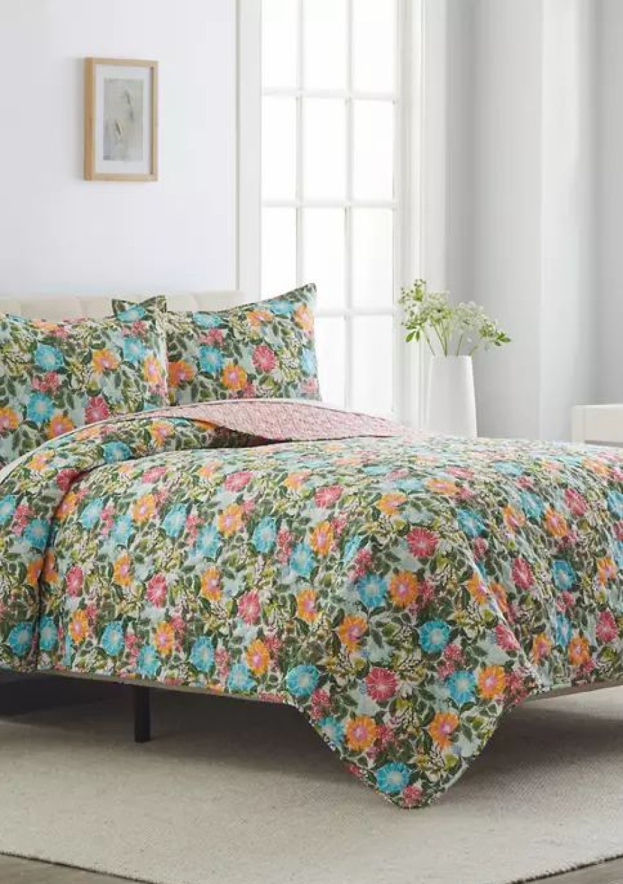 Bed & Bath * | Hot Sale Modern. Southern. Home. Wild Flower Garden Quilt Set Mult