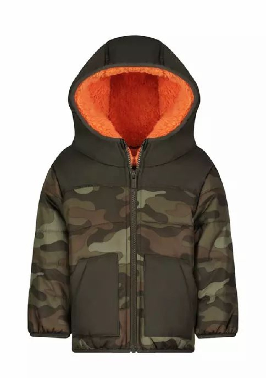 Kids * | Cheapest Carter'S Baby Boys Printed Puffer Jacket Camo