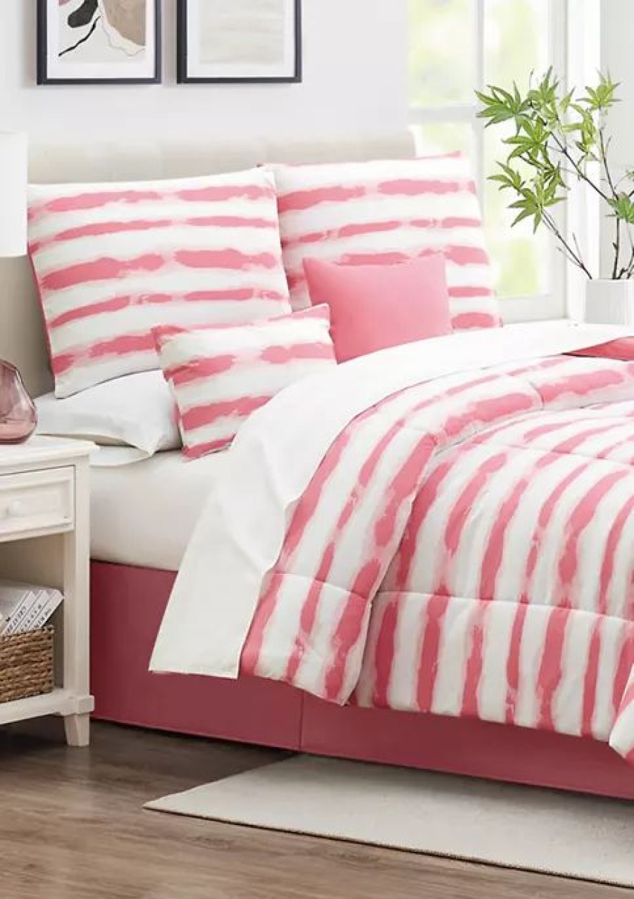 Bed & Bath * | Budget Modern. Southern. Home. Medford 6-Piece Comforter Set Pink