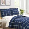 Bed & Bath * | Top 10 Modern. Southern. Home. Microfiber Comforter Set Navy Plaid