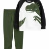 Sets * | Best Sale Carter'S Toddler Boys Black And Green Dino Set Assorted