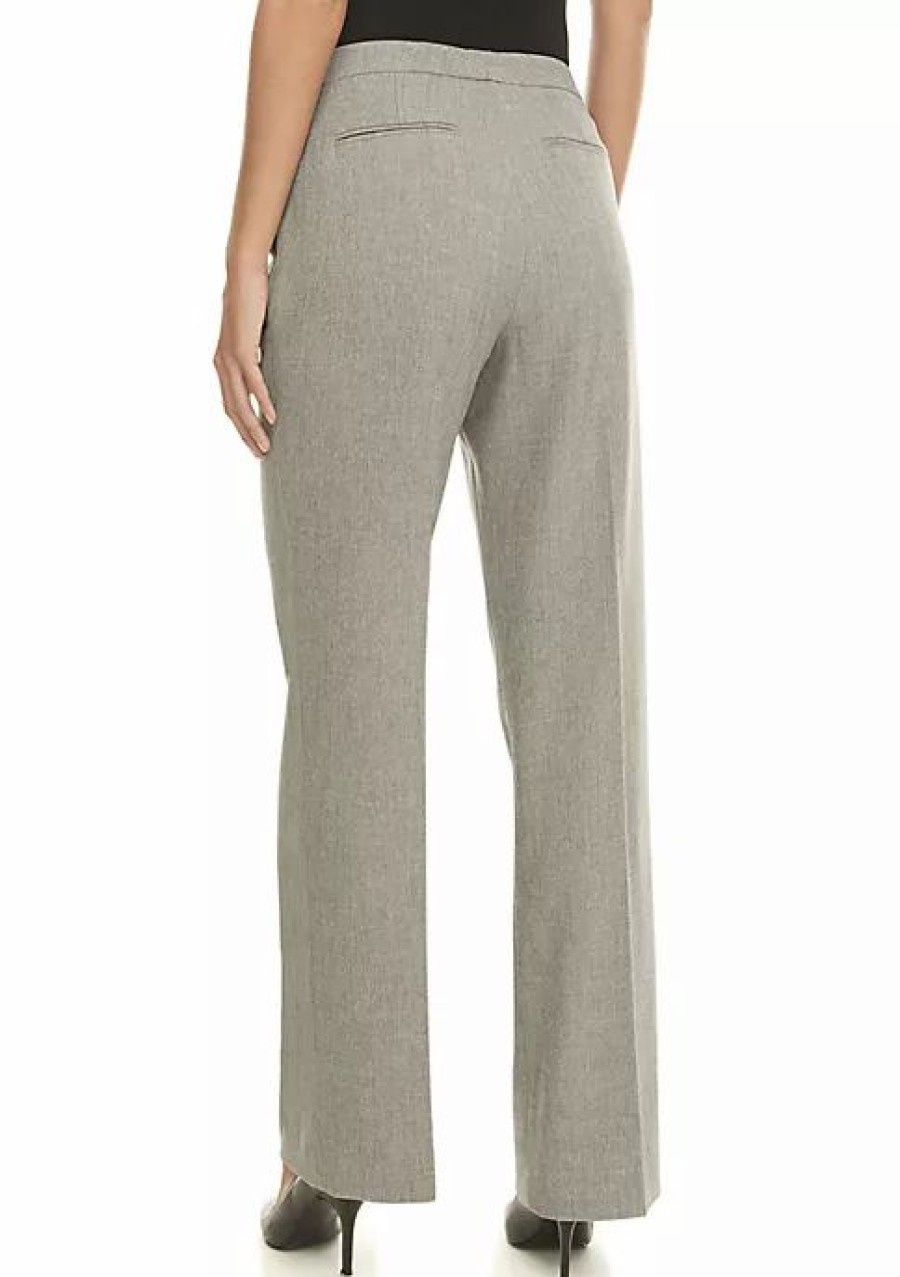 Women * | Best Sale Kasper New Pants Grey/Black