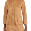 Women * | Best Pirce Kasper Women'S Open Front Patch Pocket Scuba Suede Jacket Doe