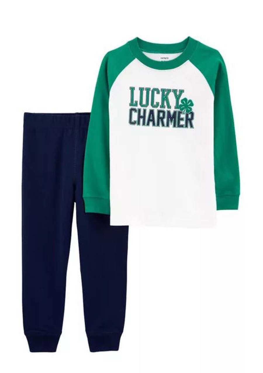 Sets * | Flash Sale Carter'S Toddler Boys 2 Piece Jersey T-Shirt And Joggers Set Assorted (