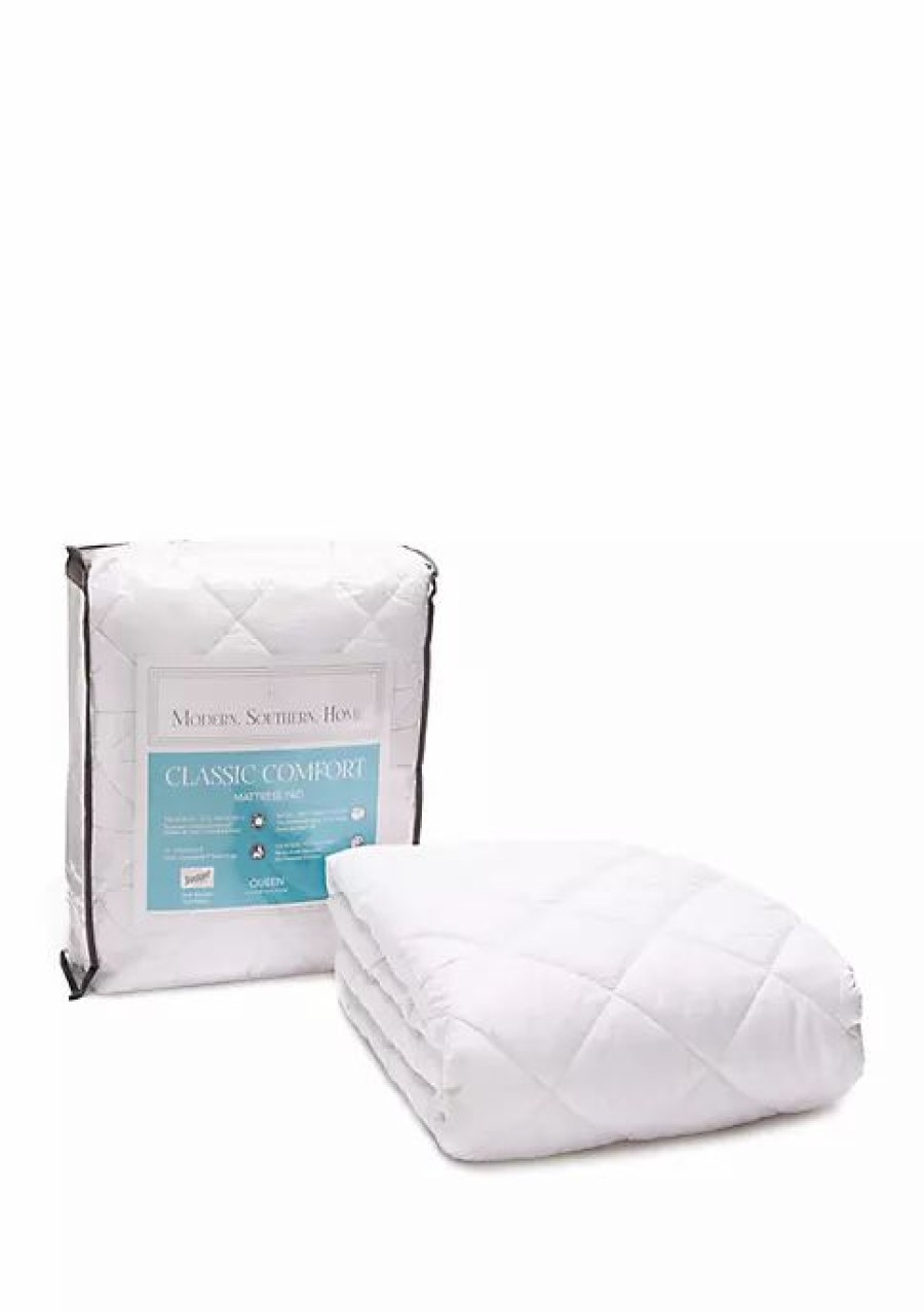 Bed & Bath * | Brand New Modern. Southern. Home. Classic Comfort Mattress Pad White