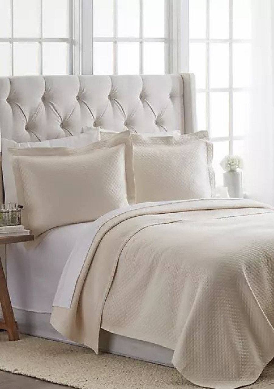 Bed & Bath * | Budget Modern. Southern. Home. Diamante Coverlet Ivory