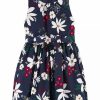 Kids * | Coupon Carter'S Toddler Girls Dark Blue Floral Dress Floral (97