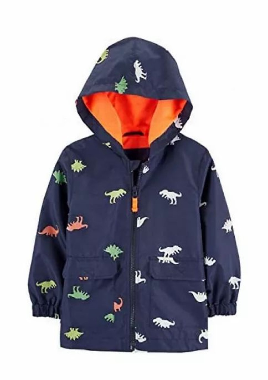 Kids * | New Carter'S Toddler Boys Color Changing Rainslicker Dino