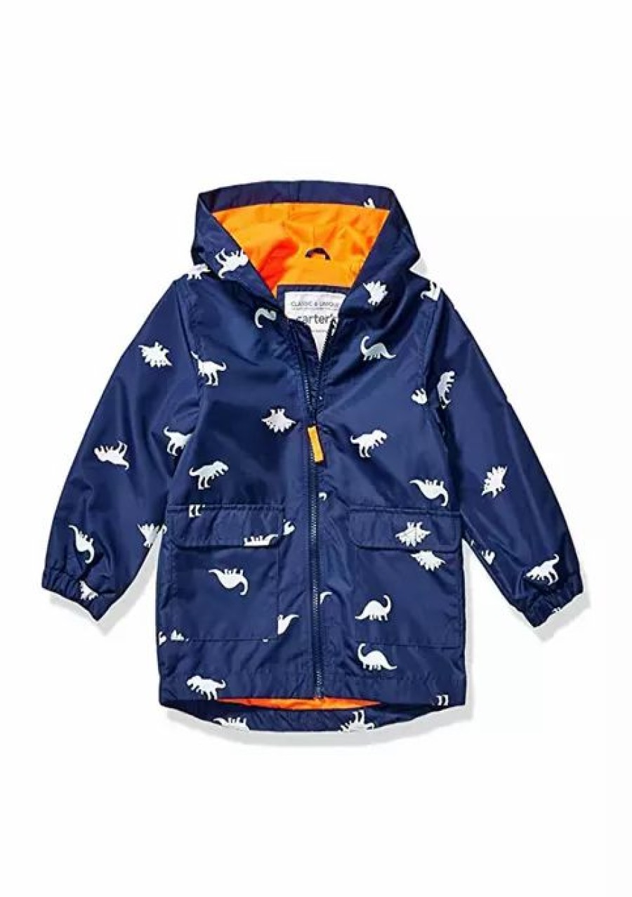 Kids * | New Carter'S Toddler Boys Color Changing Rainslicker Dino