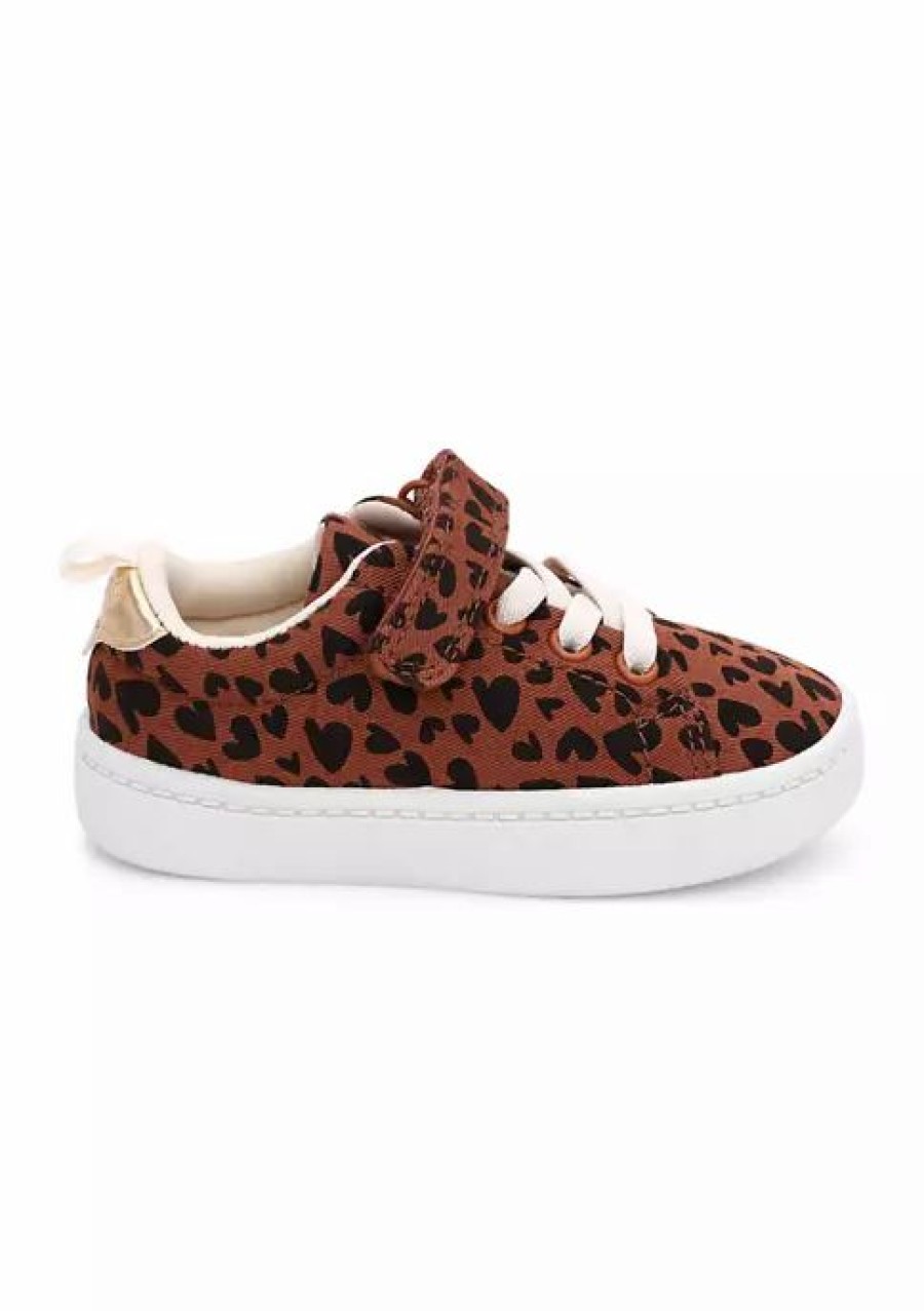 Shoes * | Cheapest Carter'S Toddler Girls Perrie Sneakers Brown