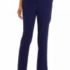 Women * | Cheap Kasper Petite Elastic Back Trouser Pants Kasper Navy