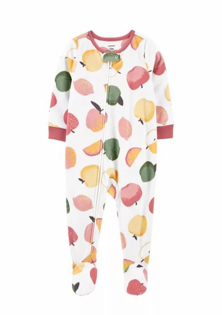 Kids * | Wholesale Carter'S Toddler Girls Printed One Piece Pajama Fruits