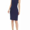 Women * | Best Pirce Kasper Women'S Sleeveless V-Neck Sheath Dress