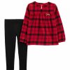 Kids * | Deals Carter'S Baby Girls Plaid 2 Piece Set Assorted (