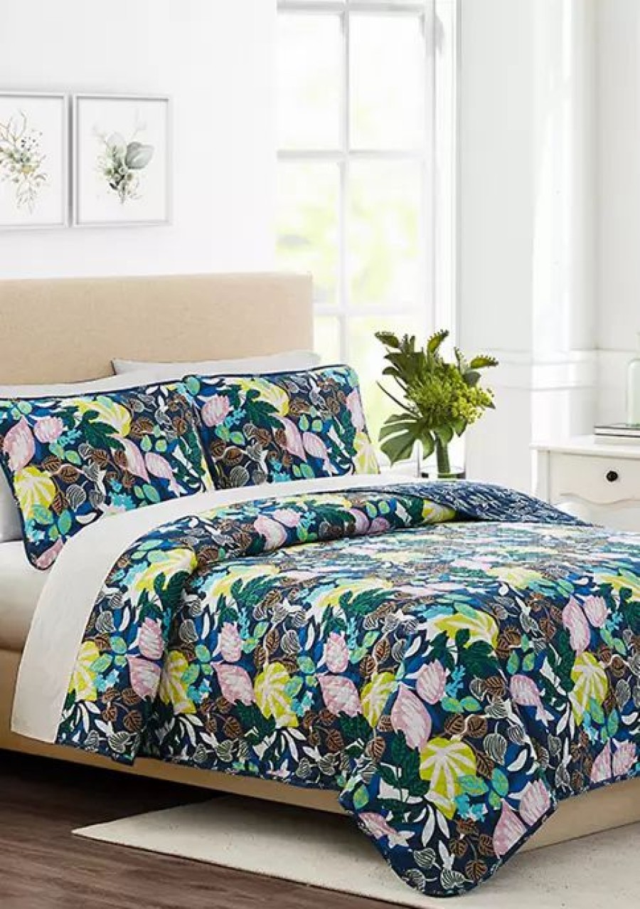 Bed & Bath * | Hot Sale Modern. Southern. Home. Tropical 3 Piece Quilt Set Multi