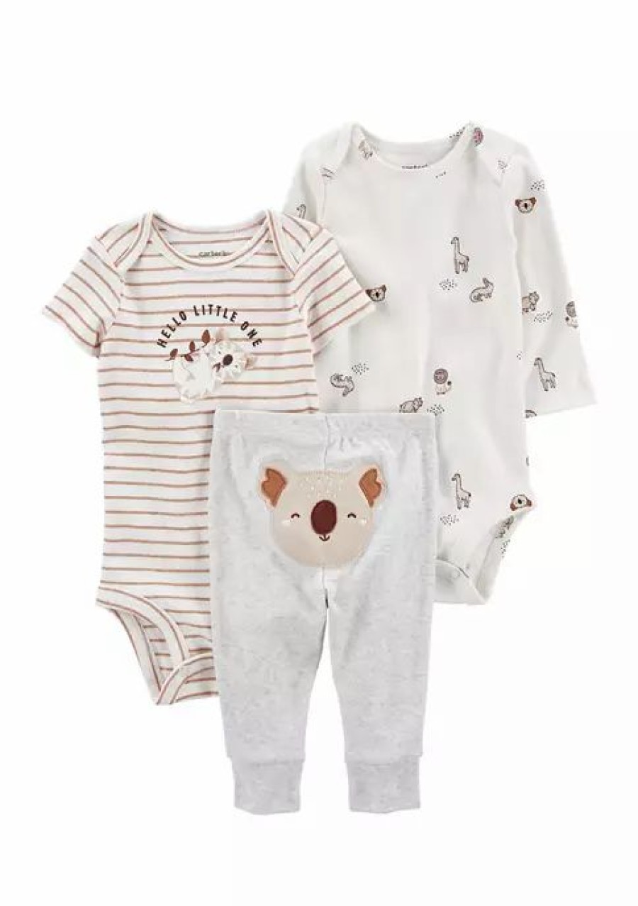 Kids * | Cheapest Carter'S Baby 3-Piece Koala Little Character Set Gray (020)