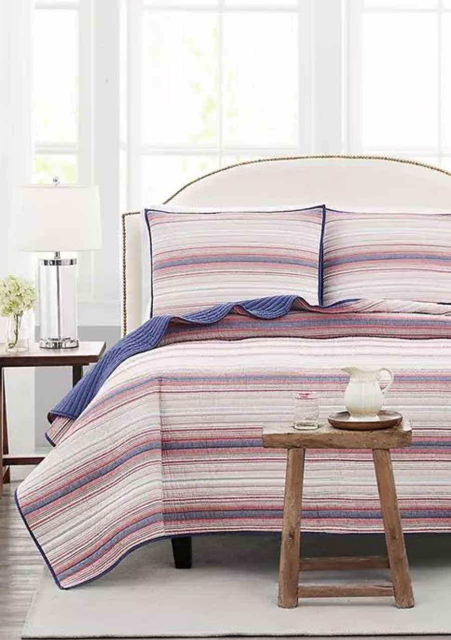 Bed & Bath * | Promo Modern. Southern. Home. Patriot Stripe Quilt Set Multi