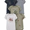 Kids * | Hot Sale Carter'S Baby 5-Pack Short-Sleeve Original Bodysuits Assorted (