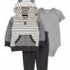 Kids * | Cheapest Carter'S Baby Boys 3-Piece Little Jacket Set Gray (020)