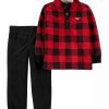 Kids * | Best Deal Carter'S Baby Boys Buffalo Plaid Set Assorted