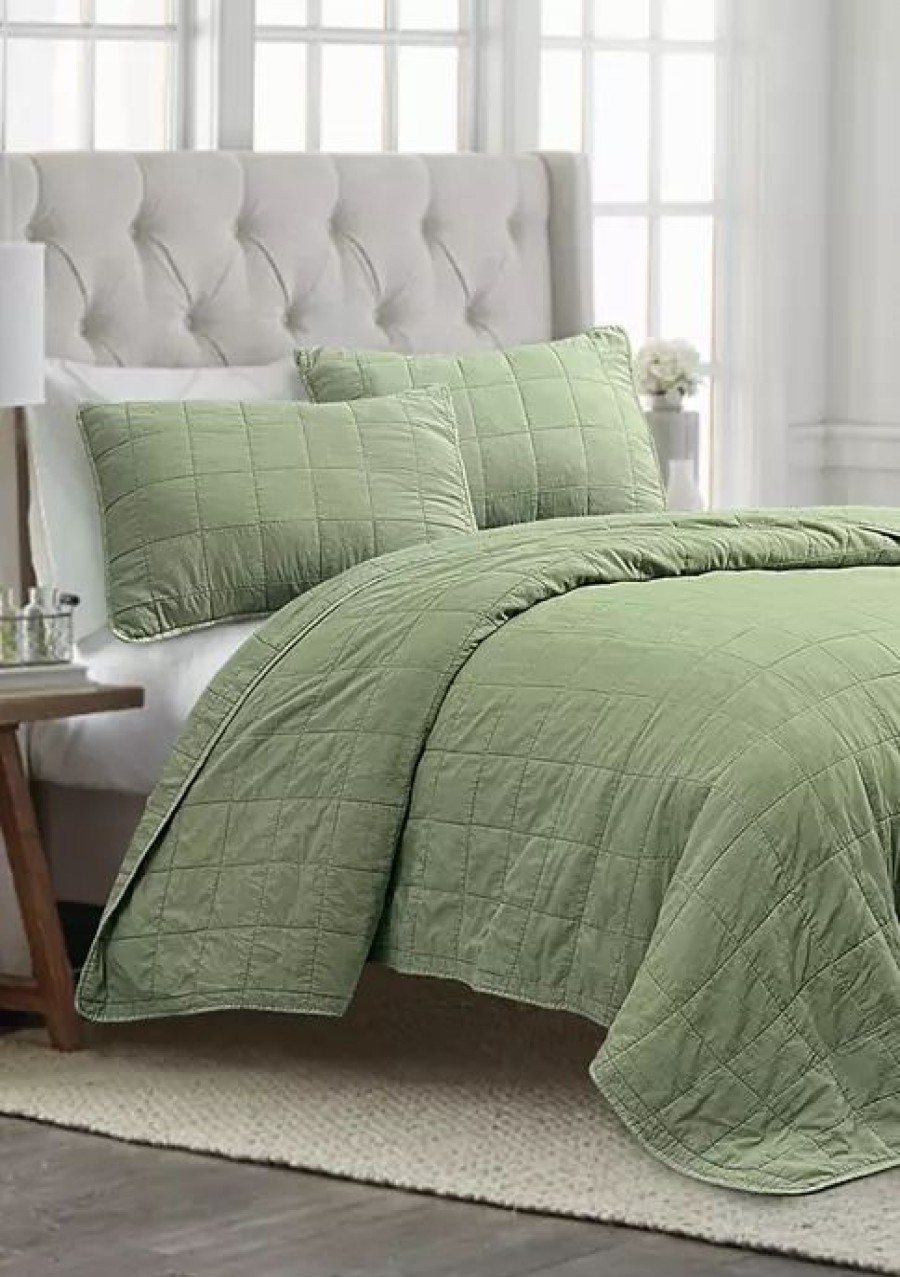 Bed & Bath * | Wholesale Modern. Southern. Home. Solid Wash Quilt Set