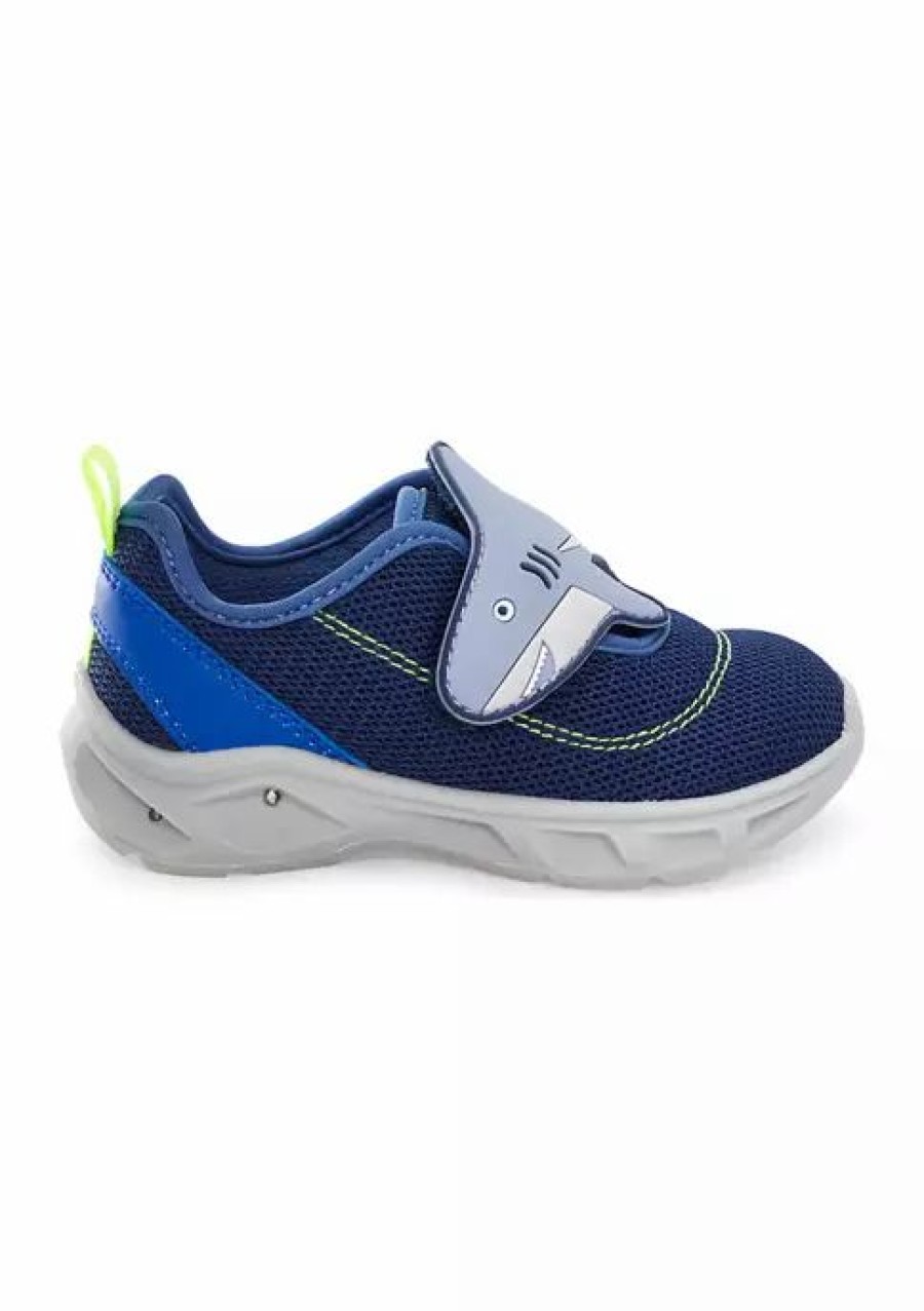 Women * | Brand New Carter'S Toddler Boys Hug Lighted Sneakers Navy