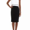 Women * | Promo Kasper Women'S Sleeveless Color Block Sheath Dress Vanilla Ice/Black