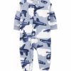 Kids * | Deals Carter'S Toddler Boys 1-Piece Fleece Footie Pjs Airplane