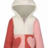 Kids * | Outlet Carter'S Toddler Girls Color Block Sherpa Jacket Pink