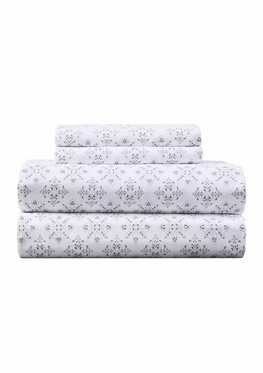 Bed & Bath * | Coupon Modern. Southern. Home. Everyday Trellis Microfiber Sheet Set