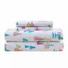 Bed & Bath * | Promo Modern. Southern. Home. Microfiber Whimsical North Pole Trees Sheet Set Multi