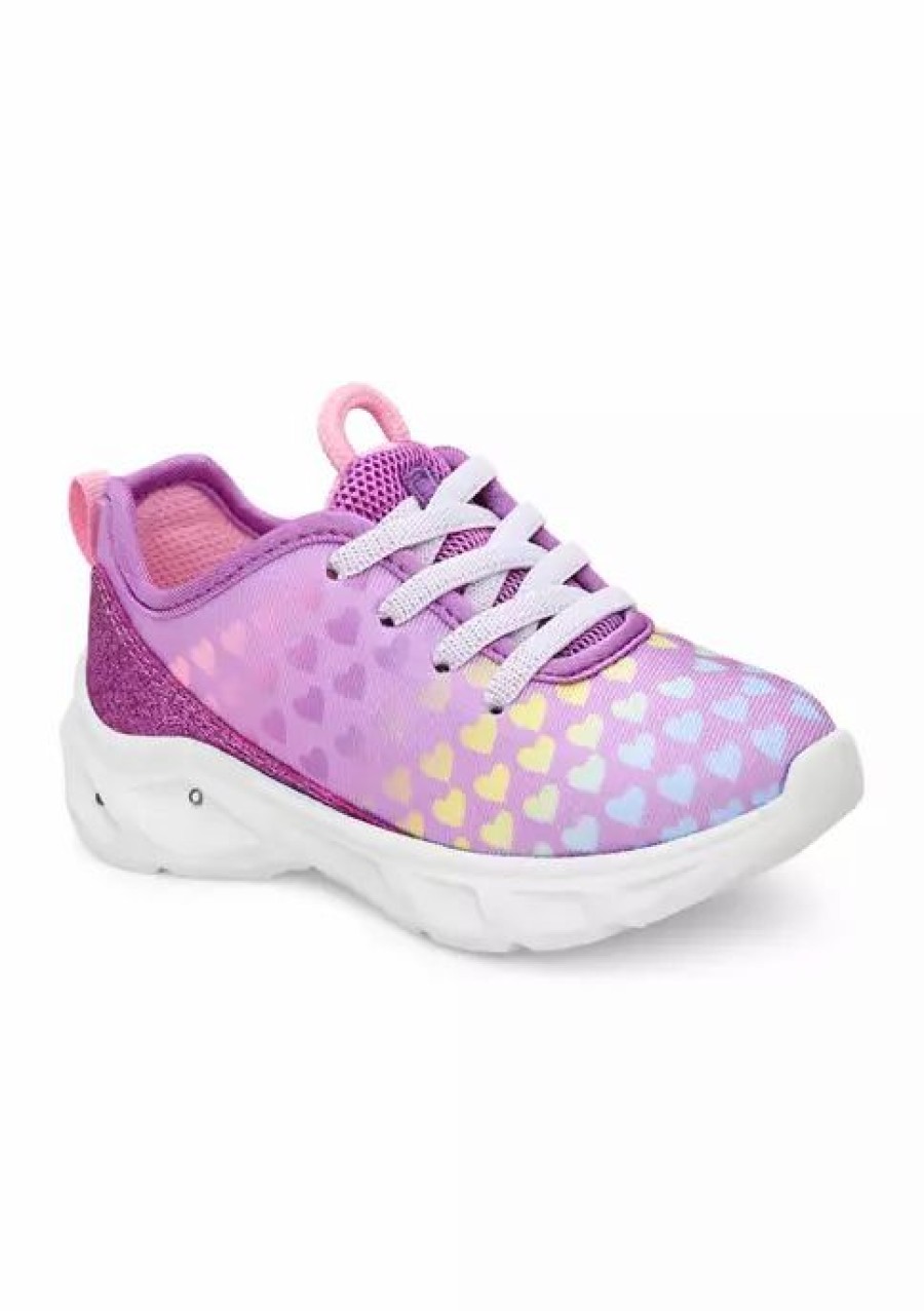 Shoes * | New Carter'S Toddler Girls Creek Lighted Sneakers Purple