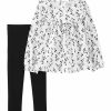 Kids * | New Carter'S Baby Girls 2 Piece Floral Shirt And Pants Set Assorted