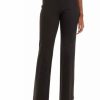 Women * | Cheap Kasper Women'S Pull On Wide Leg Ponte Trouser Pants Chocolate Combo