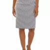 Women * | Cheap Kasper Women'S Houndstooth Pencil Skirt Black/White