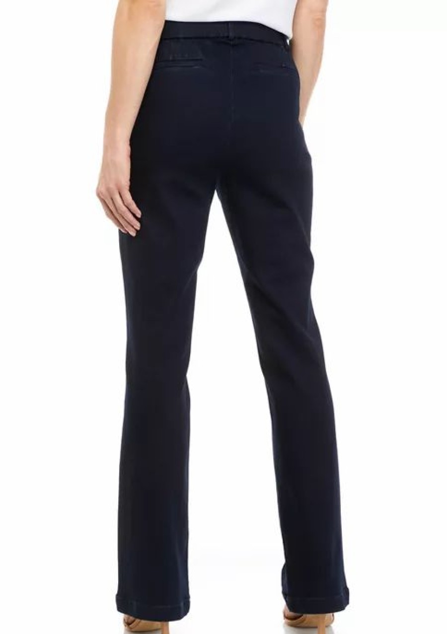 Women * | Flash Sale Kasper Women'S Pull On Wide Leg Pants Metro Wash