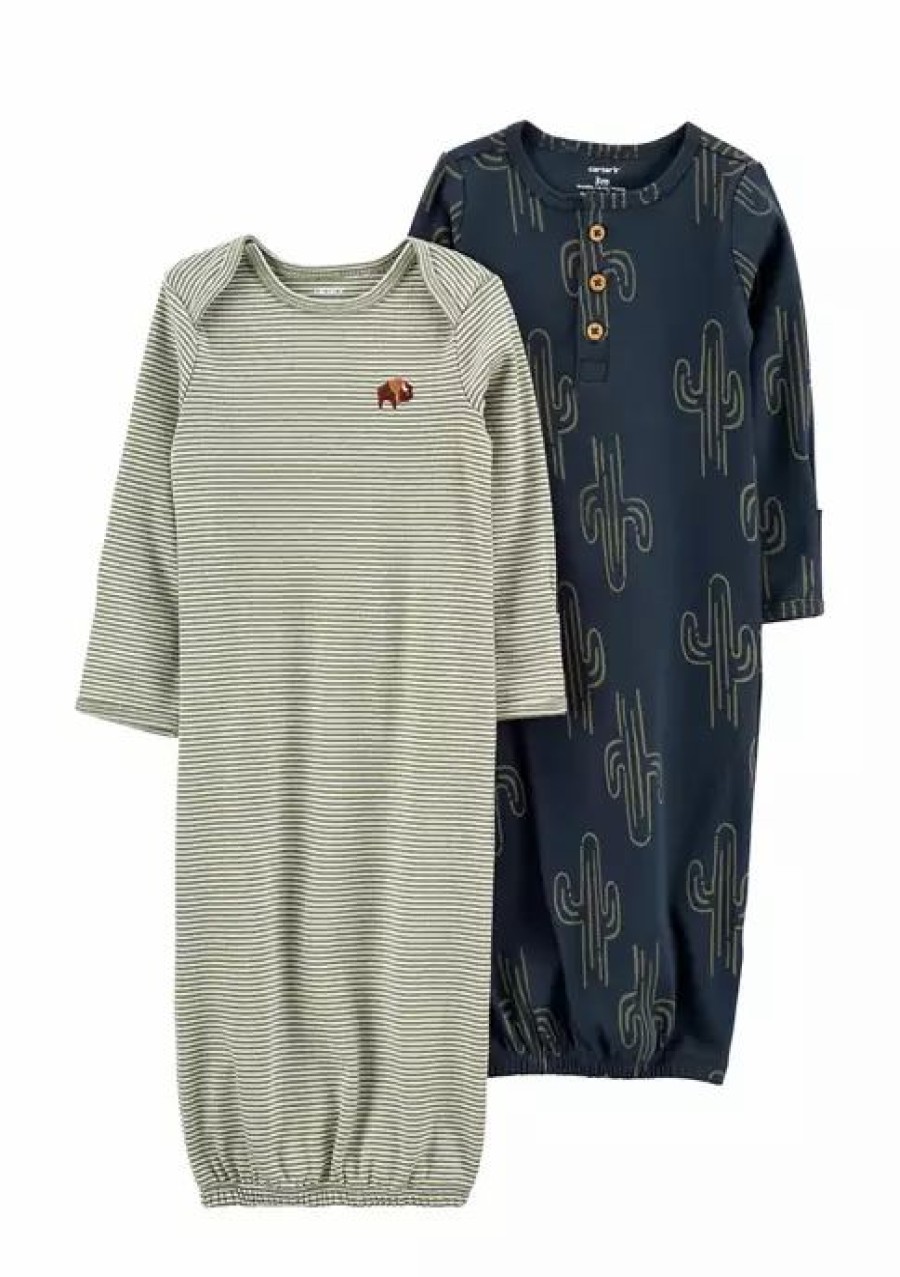 Kids * | New Carter'S Baby 2-Pack Sleeper Gowns Assorted (