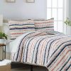 Bed & Bath * | Discount Modern. Southern. Home. Red Dry Brush Quilt Set Multi