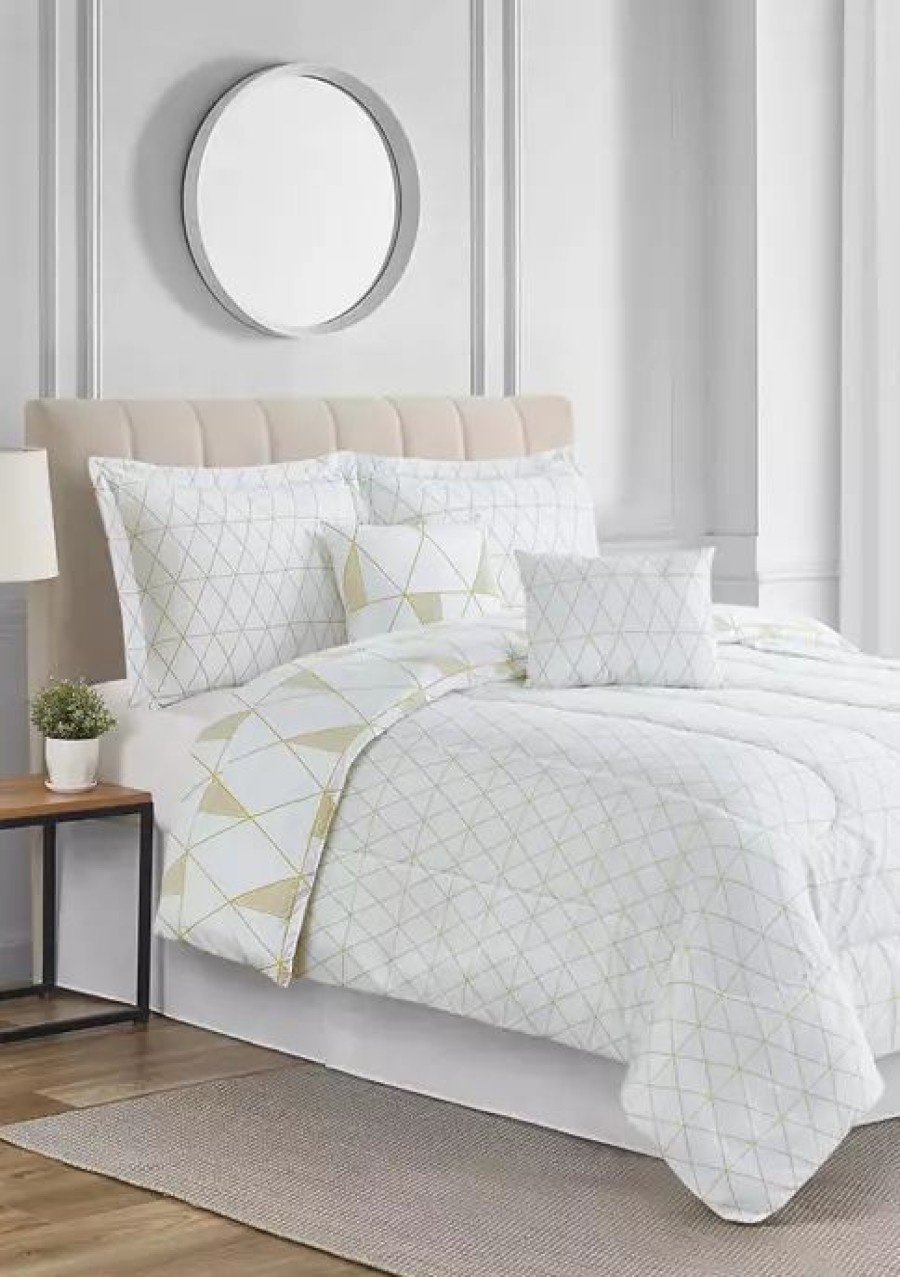 Bed & Bath * | Wholesale Modern. Southern. Home. Lincoln Comforter Set Gold