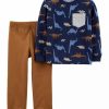 Women * | Cheap Carter'S Toddler Boys 2 Piece Navy Creature Set Assorted (