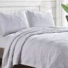 Bed & Bath * | Promo Modern. Southern. Home. Solid Palm Quilt Set White