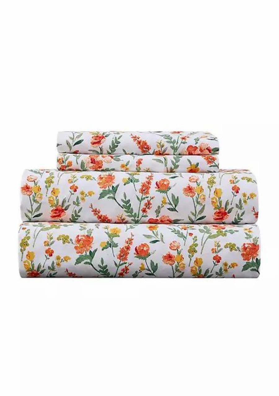 Bed & Bath * | Promo Modern. Southern. Home. Everyday Floral Microfiber Sheet Set