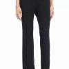 Women * | New Kasper Petite Slim Pant Black