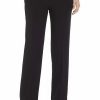 Women * | Budget Kasper Crepe Slim Pant Black