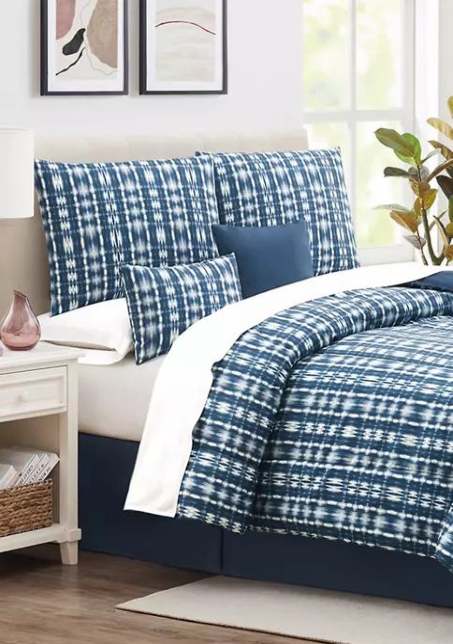 Bed & Bath * | Best Deal Modern. Southern. Home. Arashi 6 Piece Comforter Set Navy