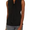 Women * | Cheapest Kasper Sleeveless Tie Front Blouse