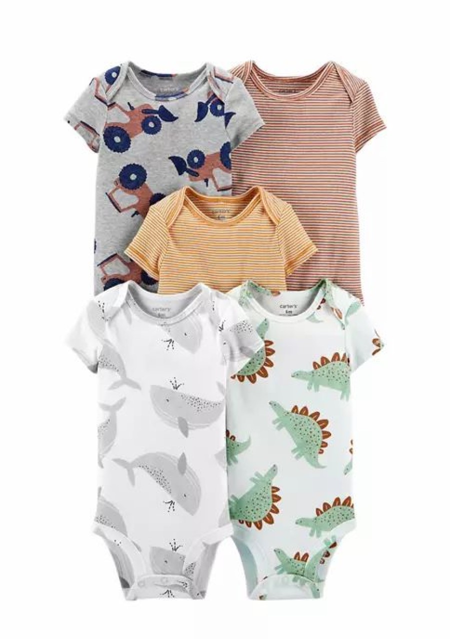 Kids * | Best Deal Carter'S Baby 5-Pack Short-Sleeve Original Bodysuits Assorted (