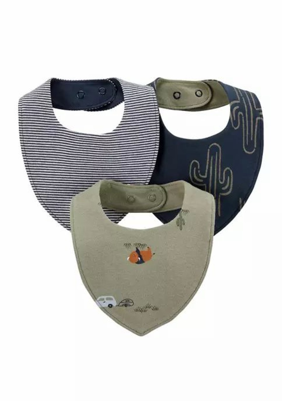 Kids * | Best Pirce Carter'S 3-Pack Bandana Bibs Assorted