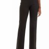 Women * | Discount Kasper Women'S Pull On Wide Leg Ponte Trouser Pants Chocolate Combo